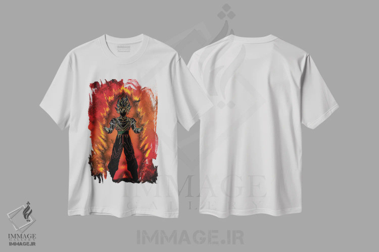 تیشرت سفید طرح دار روح سایان، هنر دیجیتال اثر دانی آرت | فروشگاه ایماژ