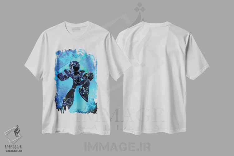 تیشرت سفید طرح دار روح ایکس، هنر دیجیتال اثر دانی آرت | immage.ir