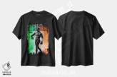 تیشرت مشکی طرح دار روح بدنام، هنر دیجیتال اثر دانی آرت | فروشگاه ایماژ