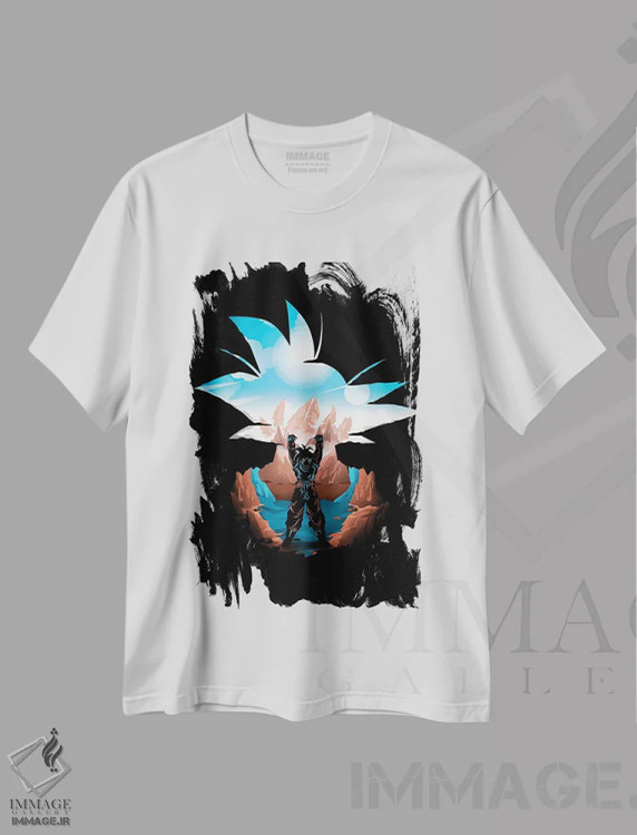 تیشرت سفید طرح دار نور انسانیت، هنر دیجیتال اثر دانی آرت | فروشگاه ایماژ