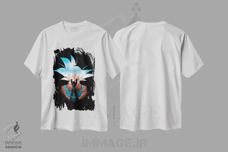 تیشرت سفید طرح دار نور انسانیت، هنر دیجیتال اثر دانی آرت | فروشگاه ایماژ
