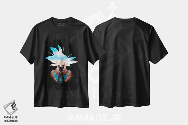 تیشرت مشکی طرح دار نور انسانیت، هنر دیجیتال اثر دانی آرت | immage.ir