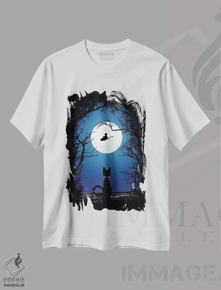 تیشرت سفید طرح دار با روح خود پرواز کن، هنر دیجیتال اثر دانی آرت | فروشگاه ایماژ