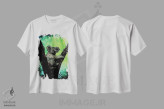 تیشرت سفید طرح دار روح کوآلا، هنر دیجیتال اثر دانی آرت | immage.ir