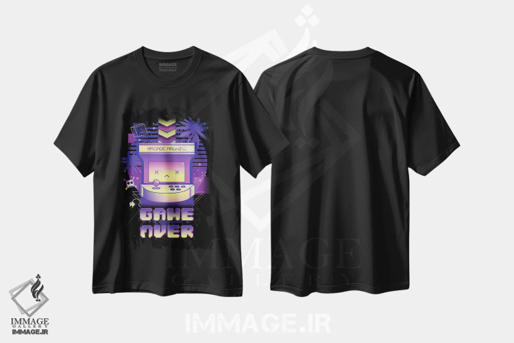 تیشرت مشکی طرح دار پایان بازی، هنر دیجیتال اثر دانی آرت | immage.ir