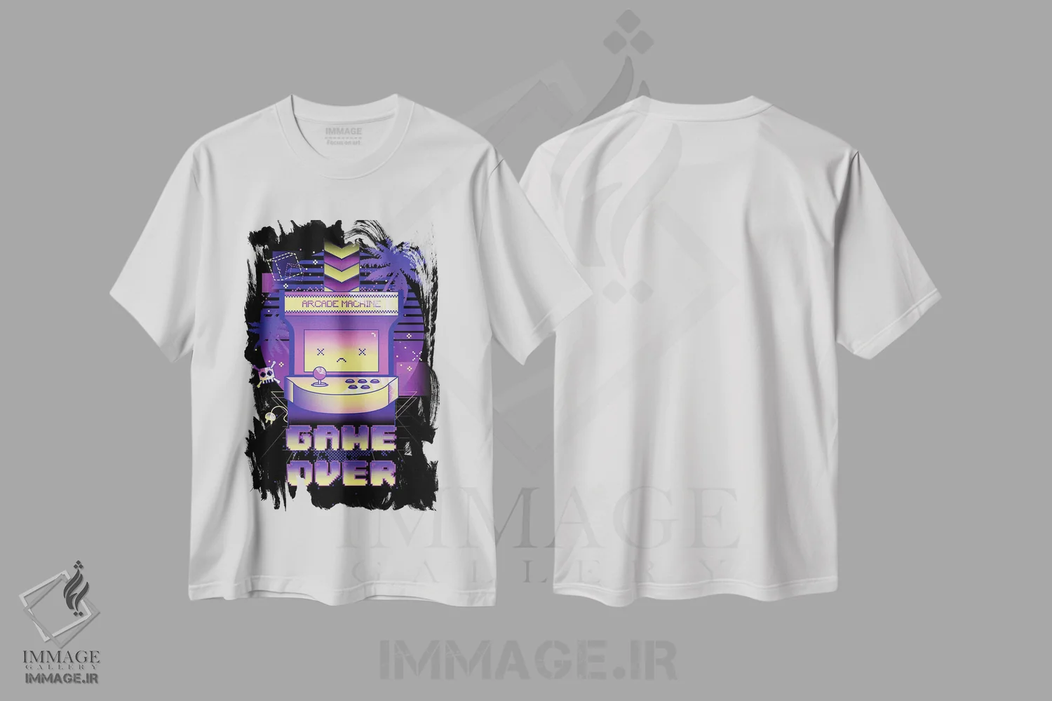 تیشرت سفید طرح دار پایان بازی، هنر دیجیتال اثر دانی آرت | فروشگاه ایماژ