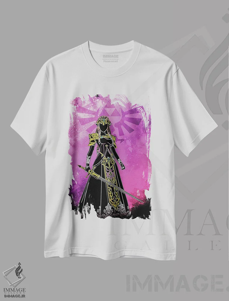 تیشرت سفید طرح دار روح شاهدخت، هنر دیجیتال اثر دانی آرت | immage.ir