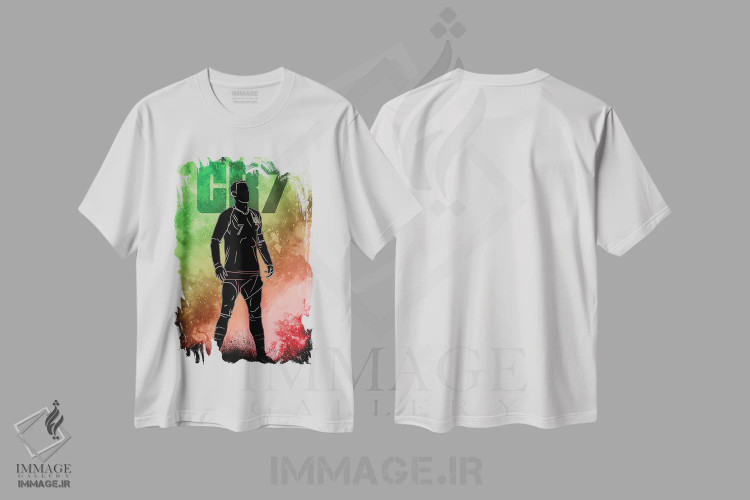 تیشرت سفید طرح دار روح CR7، هنر دیجیتال اثر دانی آرت | فروشگاه ایماژ