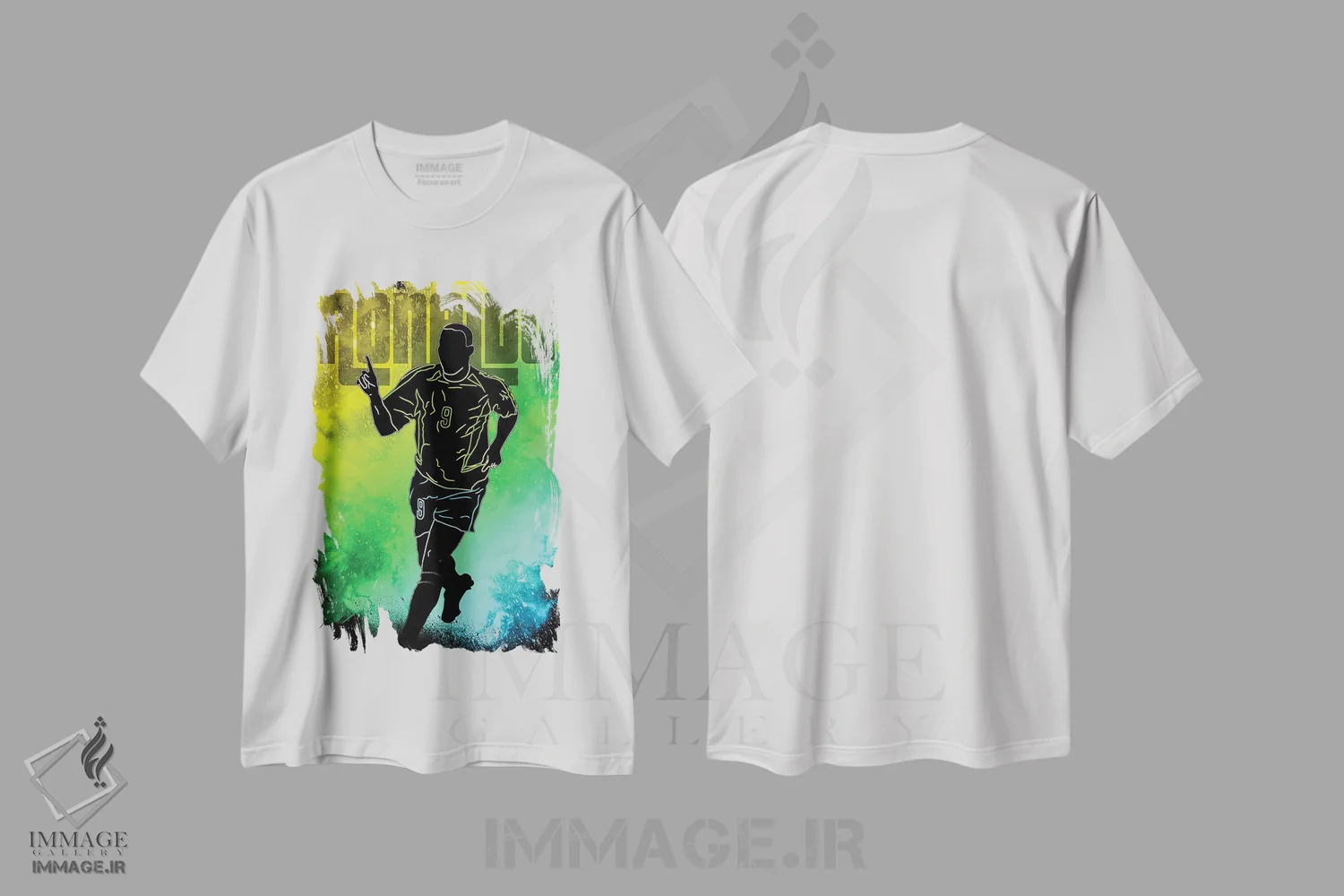 تیشرت سفید طرح دار روح ال فنومنو، هنر دیجیتال اثر دانی آرت | immage.ir
