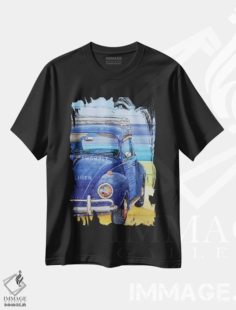 تیشرت مشکی طرح دار غمگینم، مدیوم اثر دنی فیلیپس | فروشگاه ایماژ