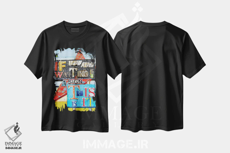 تیشرت مشکی طرح دار این خودش است، مدیوم اثر دنی فیلیپس | immage.ir