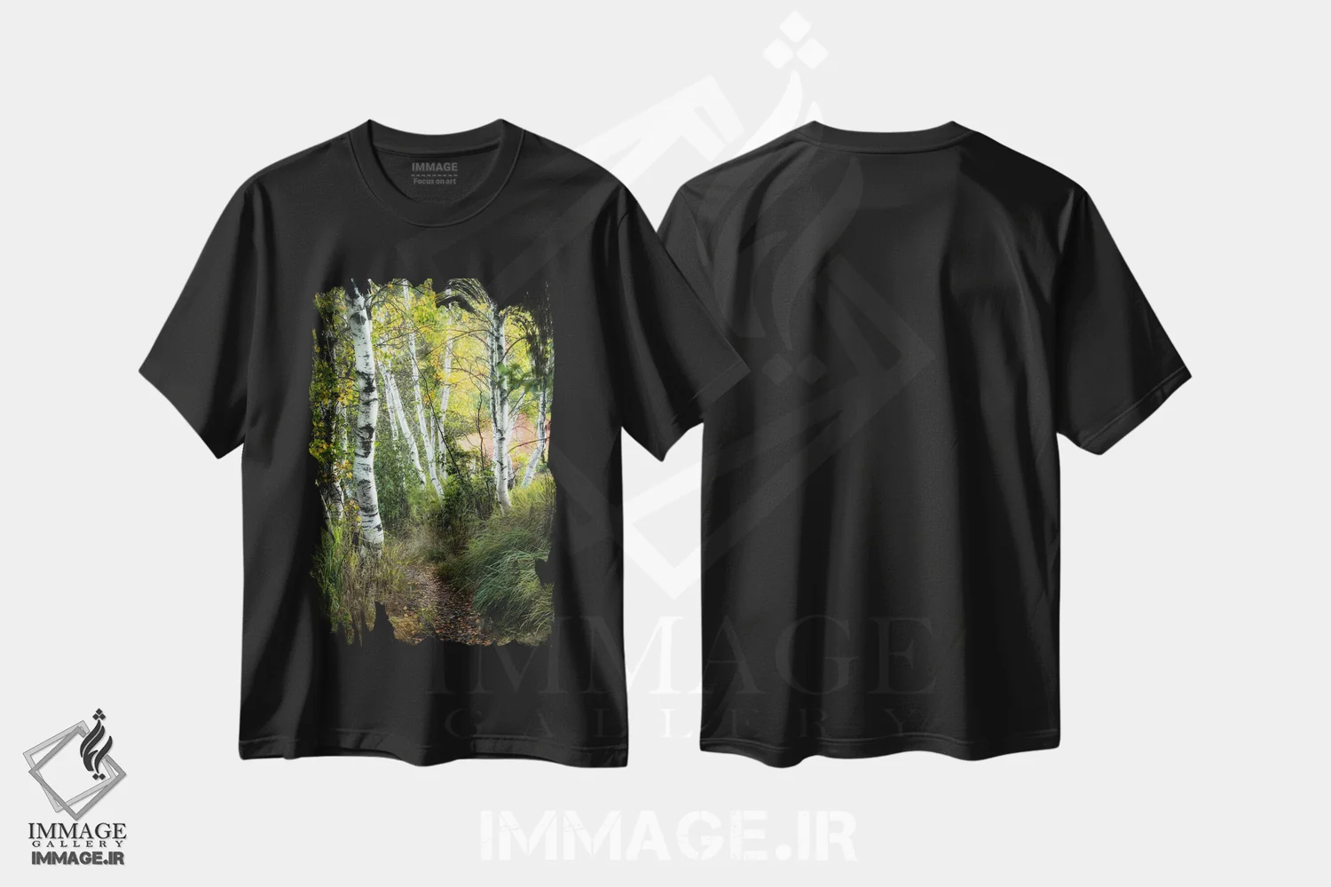 تیشرت مشکی طرح دار مسیر توس ۳، مدیوم اثر دنی هد | فروشگاه ایماژ