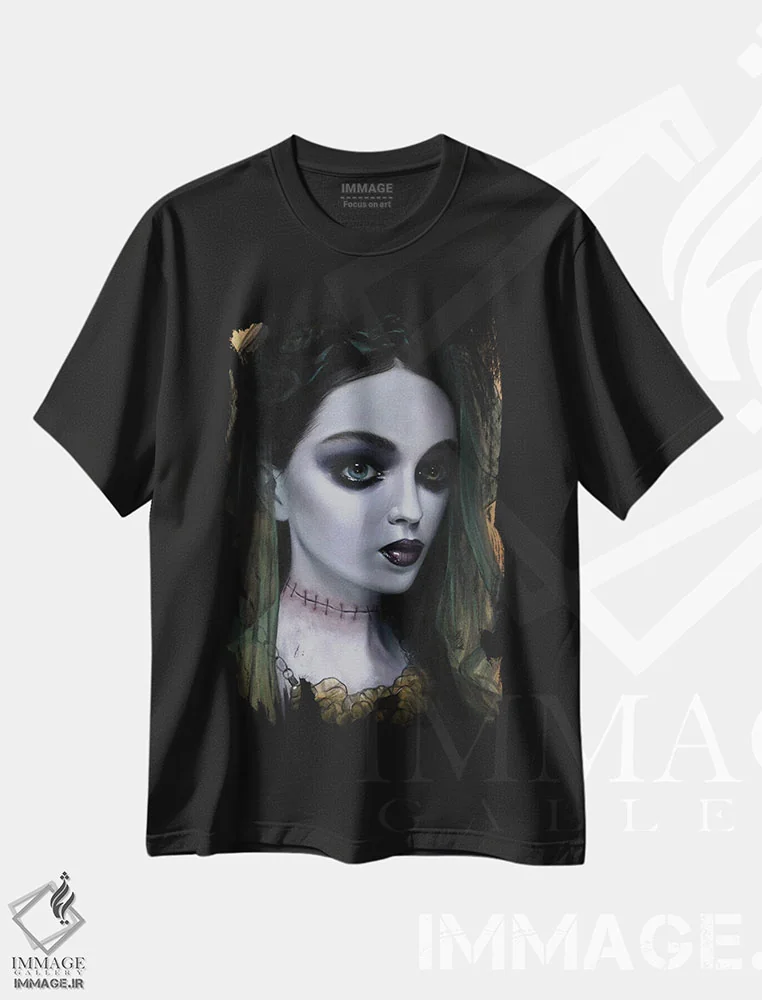 تیشرت مشکی طرح دار لا نوویا، دکوراسیون جایگزین اثر دیینزو | فروشگاه ایماژ