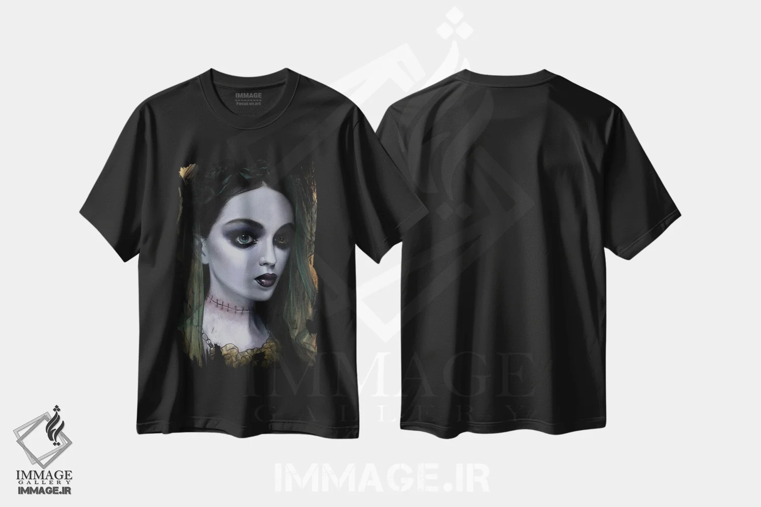 تیشرت مشکی طرح دار لا نوویا، دکوراسیون جایگزین اثر دیینزو | فروشگاه ایماژ