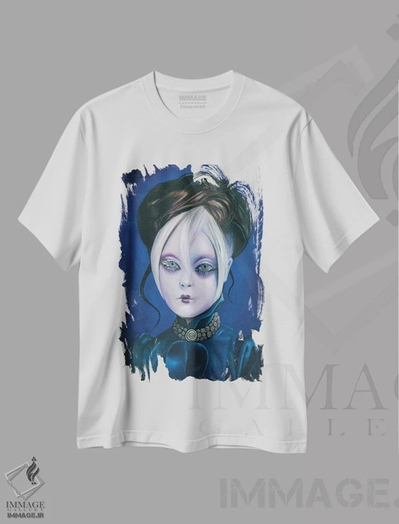 تیشرت سفید طرح دار تجمل، دکوراسیون جایگزین اثر دیینزو | فروشگاه ایماژ
