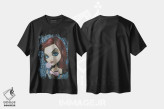 تیشرت مشکی طرح دار بیوهٔ ققنوس، دکوراسیون جایگزین اثر دیینزو | فروشگاه ایماژ