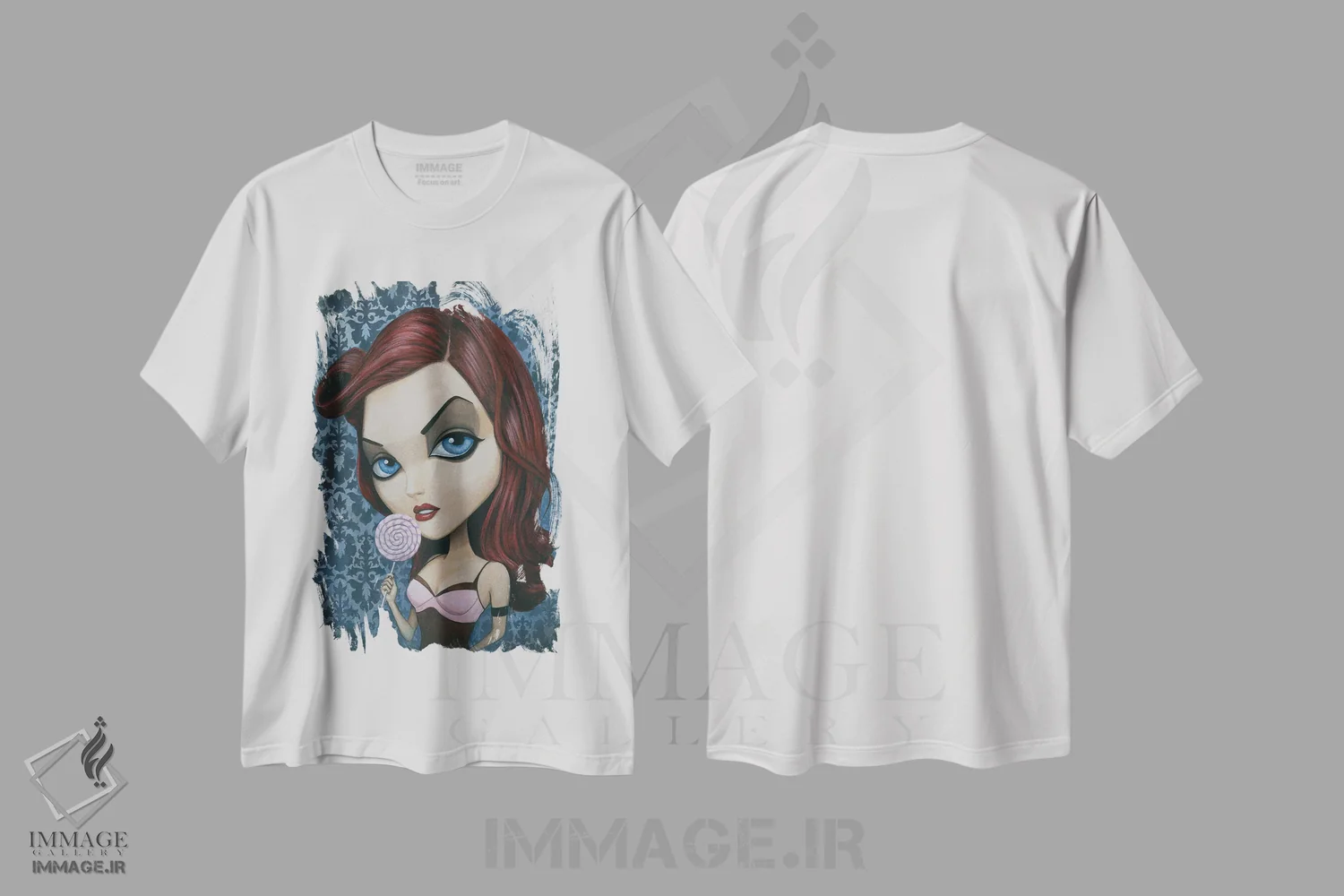 تیشرت سفید طرح دار بیوهٔ ققنوس، دکوراسیون جایگزین اثر دیینزو | immage.ir
