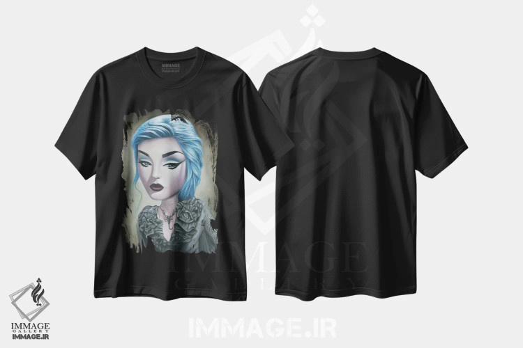 تیشرت مشکی طرح دار خودشیفتگی، دکوراسیون جایگزین اثر دیینزو | immage.ir