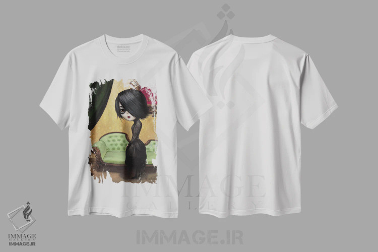 تیشرت سفید طرح دار کار ویکتوریا، دکوراسیون جایگزین اثر دیینزو | immage.ir