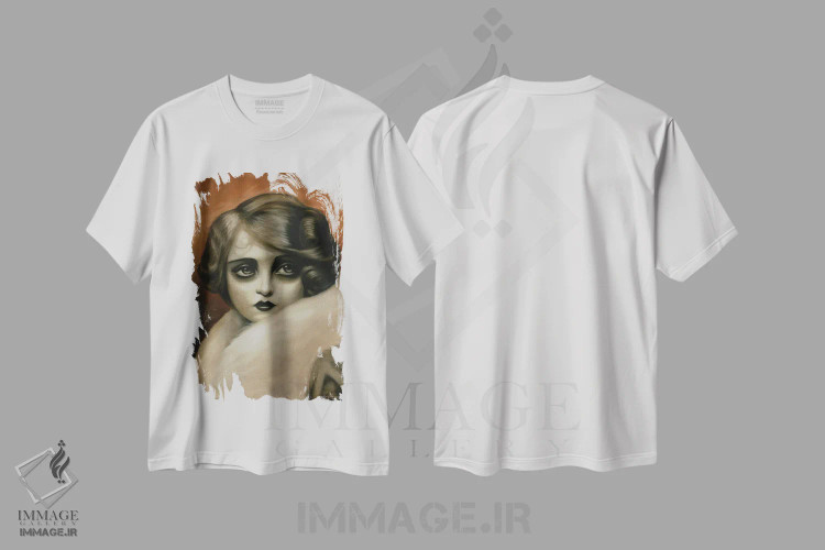 تیشرت سفید طرح دار کورا، دکوراسیون جایگزین اثر دیینزو | فروشگاه ایماژ
