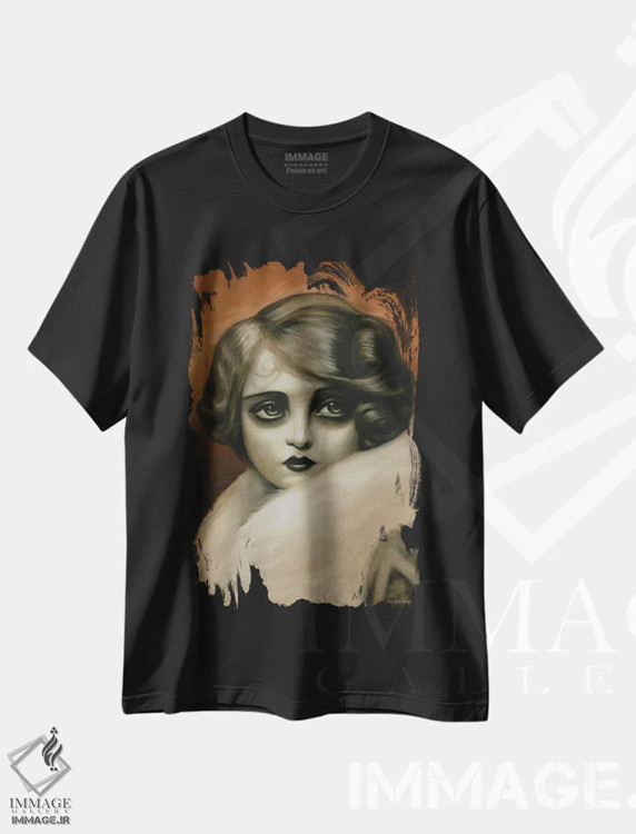 تیشرت مشکی طرح دار کورا، دکوراسیون جایگزین اثر دیینزو | immage.ir