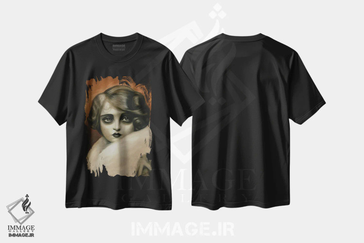 تیشرت مشکی طرح دار کورا، دکوراسیون جایگزین اثر دیینزو | immage.ir
