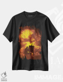 تیشرت مشکی طرح دار اثر فاجعه آمیز، هنر دیجیتال اثر راب دابی | فروشگاه ایماژ