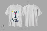 تیشرت سفید طرح دار خالکوبی شده، هنر دیجیتال اثر راب دابی | immage.ir