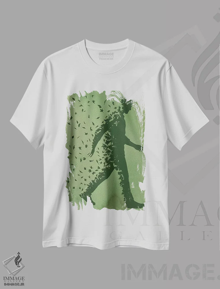 تیشرت سفید طرح دار شگفت زده، هنر دیجیتال اثر راب دابی | immage.ir