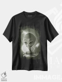تیشرت مشکی طرح دار بیگانه ۲، هنر دیجیتال اثر دکتر لوکاس برژاک | فروشگاه ایماژ