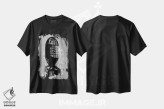 تیشرت مشکی طرح دار خبر شوکه کننده، هنر دیجیتال سیاه و سفید اثر راب دابی | immage.ir