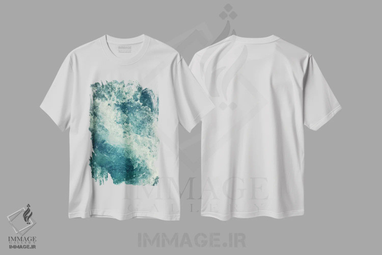تیشرت سفید طرح دار آب ۱، مدیوم اثر دکتر لوکاس برژاک | فروشگاه ایماژ