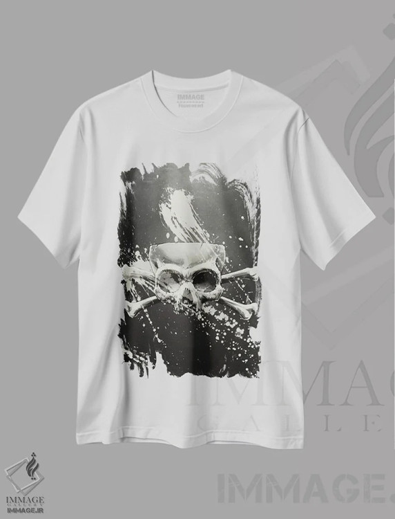 تیشرت سفید طرح دار دروغ پنهان، هنر دیجیتال اثر دکتر لوکاس برژاک | فروشگاه ایماژ