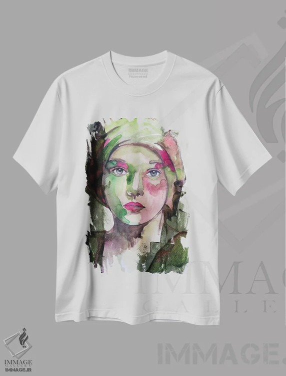 تیشرت سفید طرح دار بهار در راه است، هنر فاخر معاصر اثر دوناتلا مارائونی | فروشگاه ایماژ