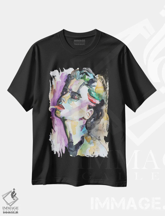 تیشرت مشکی طرح دار آثار دوناتلا مارائونی - immage.ir