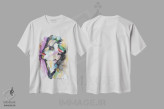 تیشرت سفید طرح دار آثار دوناتلا مارائونی - فروشگاه ایماژ