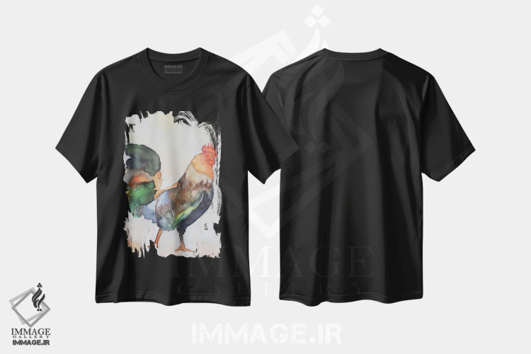 تیشرت مشکی طرح دار من انتخاب مناسب هستم، دکور معاصر اثر دوناتلا مارائونی | immage.ir