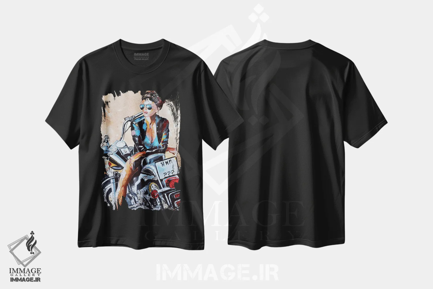 تیشرت مشکی طرح دار بیا این کار را انجام دهیم، هنر فاخر معاصر اثر دوناتلا مارائونی | فروشگاه ایماژ