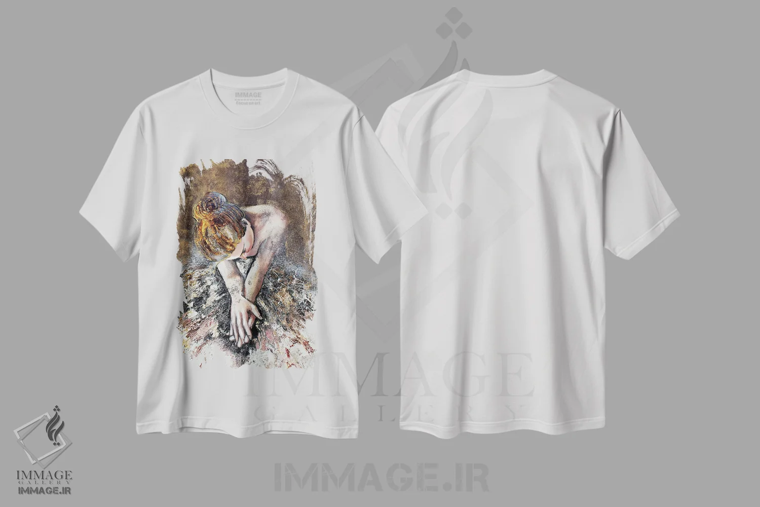 تیشرت سفید طرح دار گم شده...، هنر فاخر معاصر اثر دوناتلا مارائونی | فروشگاه ایماژ