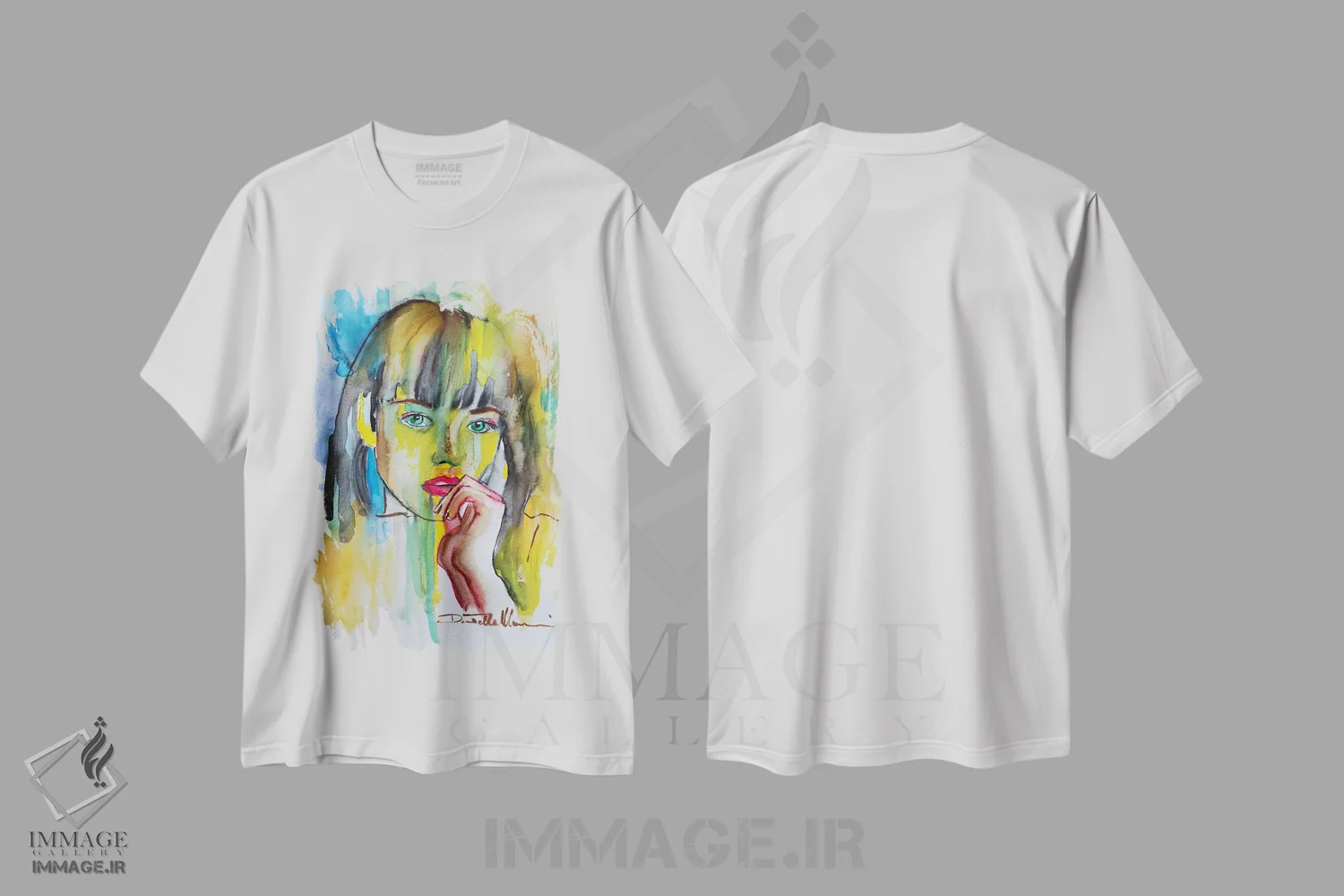 تیشرت سفید طرح دار با وجود همه چیز ۲، دکور معاصر اثر دوناتلا مارائونی | فروشگاه ایماژ