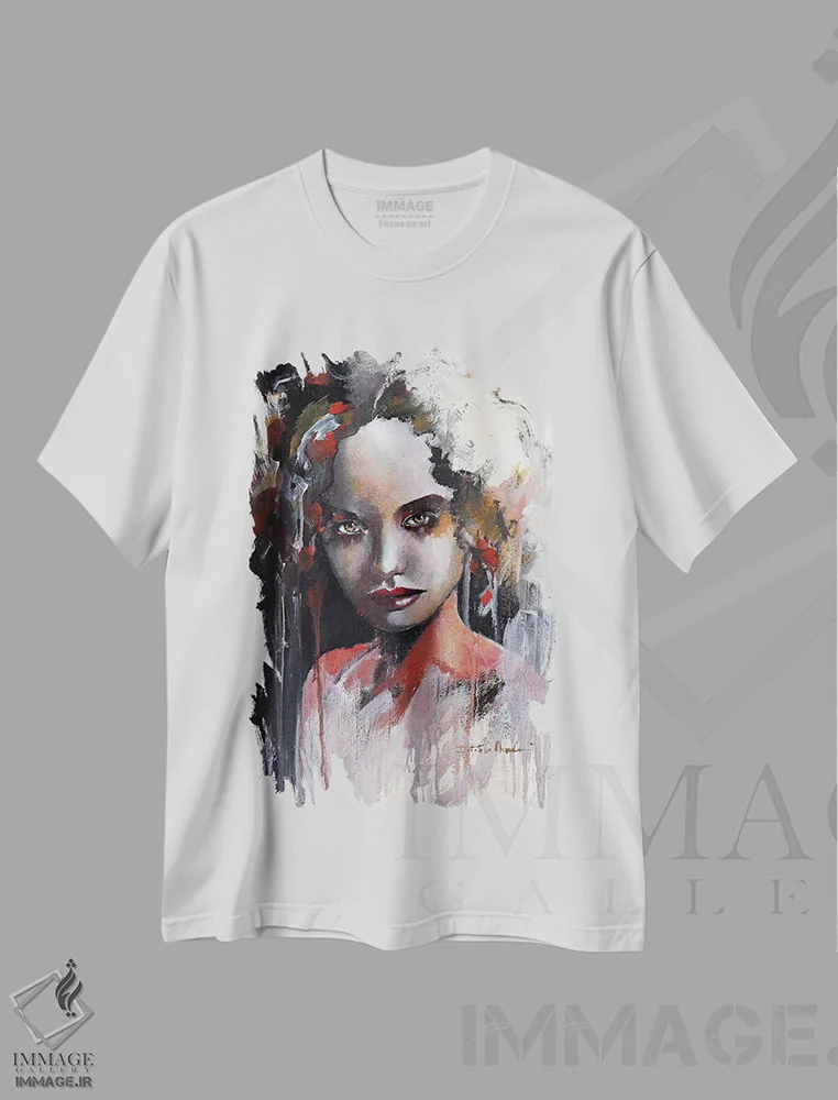 تیشرت سفید طرح دار برام مهم نیست، هنر فاخر معاصر اثر دوناتلا مارائونی | فروشگاه ایماژ