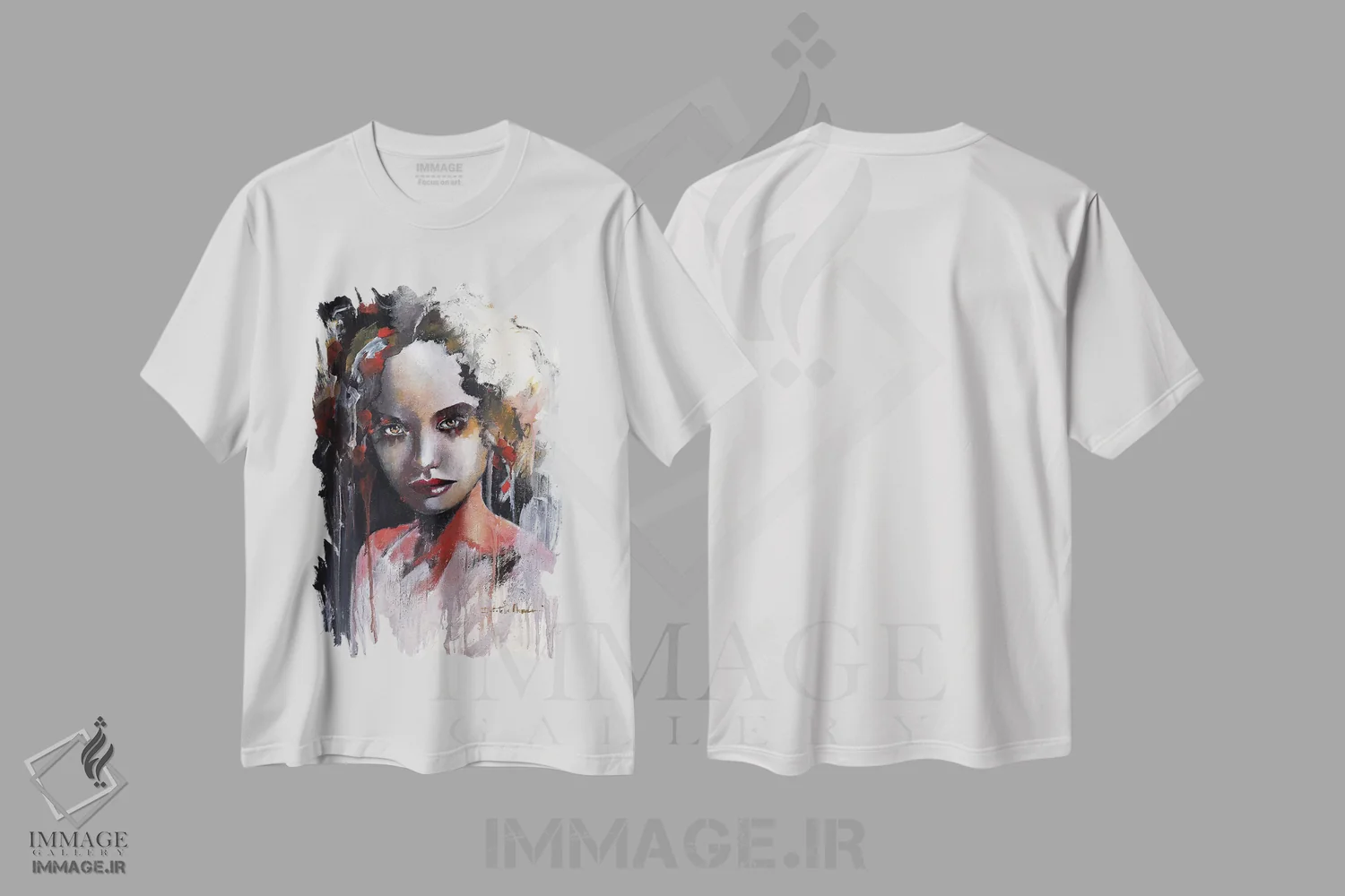 تیشرت سفید طرح دار برام مهم نیست، هنر فاخر معاصر اثر دوناتلا مارائونی | فروشگاه ایماژ