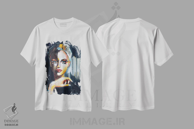 تیشرت سفید طرح دار مرا بیرون ببر، هنر فاخر معاصر اثر دوناتلا مارائونی | فروشگاه ایماژ