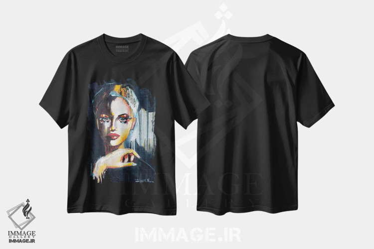 تیشرت مشکی طرح دار مرا بیرون ببر، هنر فاخر معاصر اثر دوناتلا مارائونی | immage.ir
