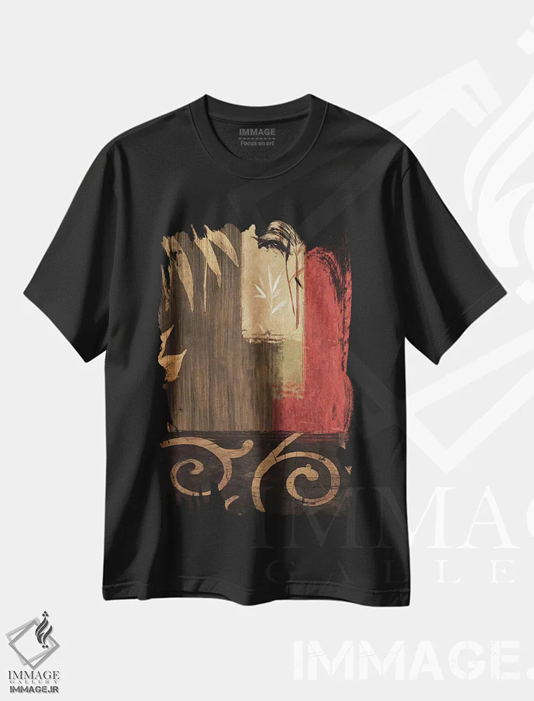 تیشرت مشکی طرح دار وفاداری I، آبستره اثر کریس دونوان | immage.ir