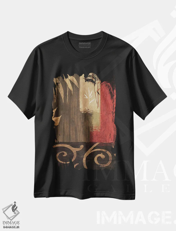 تیشرت مشکی طرح دار وفاداری I، آبستره اثر کریس دونوان | immage.ir