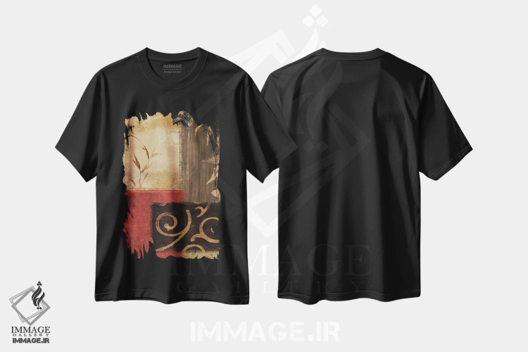 تیشرت مشکی طرح دار وفاداری II، آبستره اثر کریس دونوان | فروشگاه ایماژ