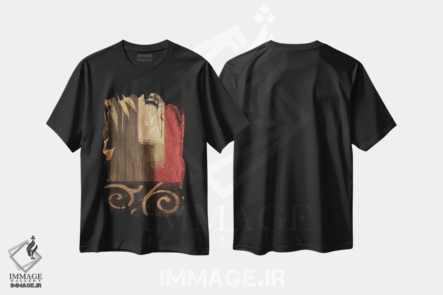 تیشرت مشکی طرح دار وفاداری I، آبستره اثر کریس دونوان | immage.ir