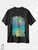 تیشرت مشکی طرح دار دریا LV، هنر فاخر معاصر اثر دمیتری اولین | فروشگاه ایماژ