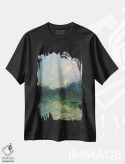 تیشرت مشکی طرح دار غروب XXV، هنر فاخر معاصر اثر دمیتری اولین | فروشگاه ایماژ